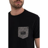 Jersey T-shirt With Houndstooth Detail