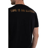 Jersey T-shirt With Houndstooth Detail