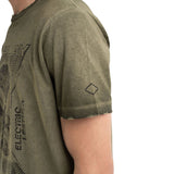 Crewneck T-shirt With Used Effect