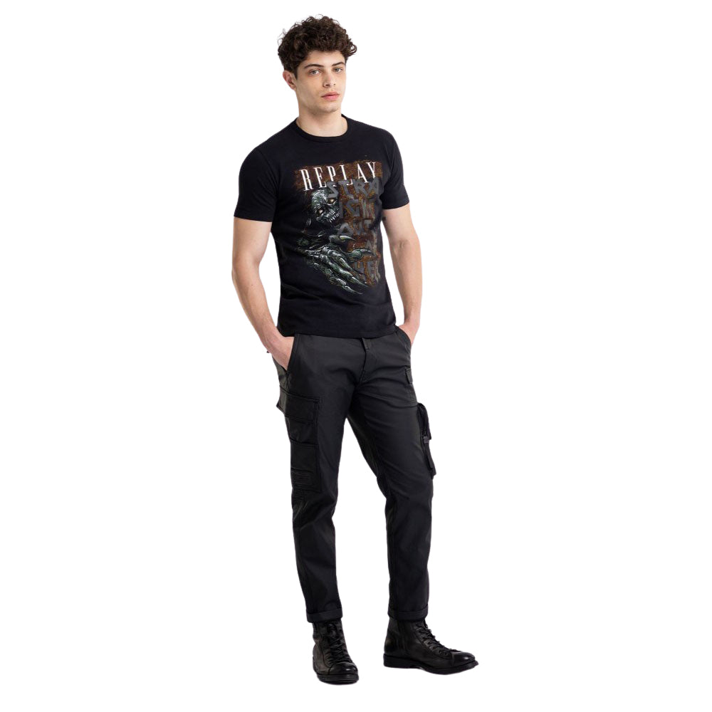 Crewneck T-shirt in Jersey