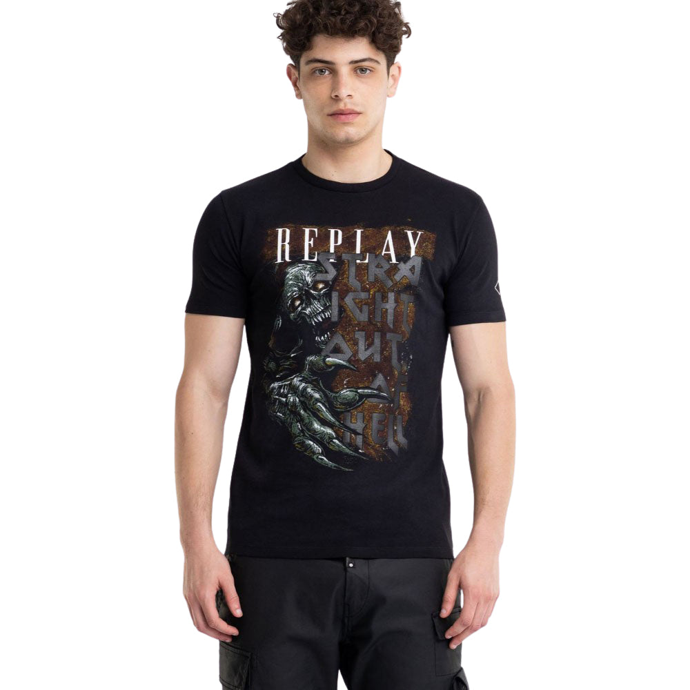 Crewneck T-shirt in Jersey