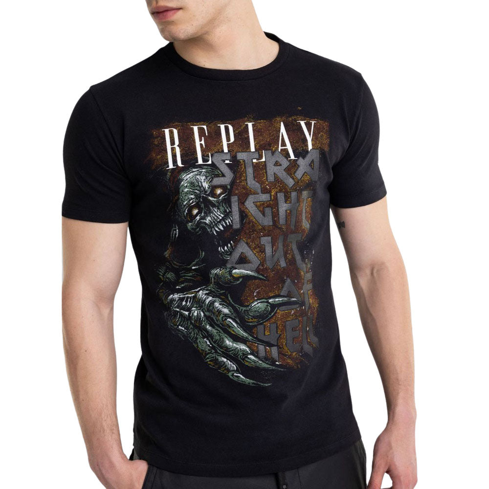 Crewneck T-shirt in Jersey