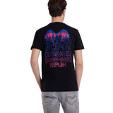 Jersey T-shirt With Fluo Print