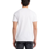 Crewneck T-shirt With Biker Print