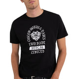 Jersey T-shirt With Biker Print