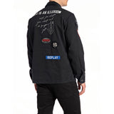Replay Men's Army Shirt with Appliques