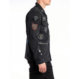 Replay Men's Army Shirt with Appliques