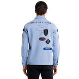 Replay Men's Army Shirt with Appliques