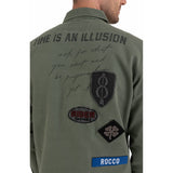 Replay Men's Army Shirt with Appliques