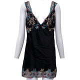 Marjolaine Dalia Silk Nightdress Black