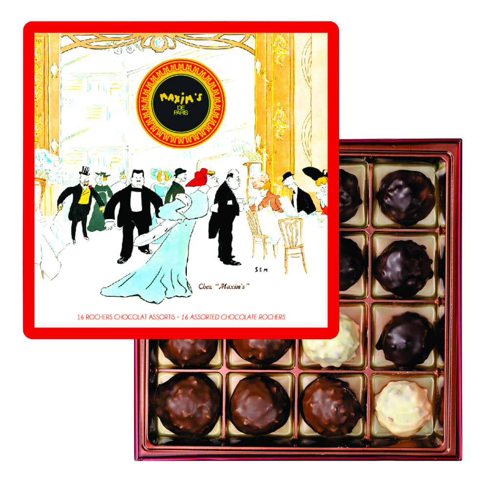 Maxim's Rochers 16 Pieces Assorted in Tin 140g | Chocolates | Chocolates & Biscuits Maxim's Rochers 16 Pieces Assorted in Tin 140g | Chocolates | Chocolates & Biscuits