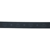 MCM Epoxy Reversible M Belt Black Silver Shiny Cobalt 3.8 X 130.0 X 0.0 Cm