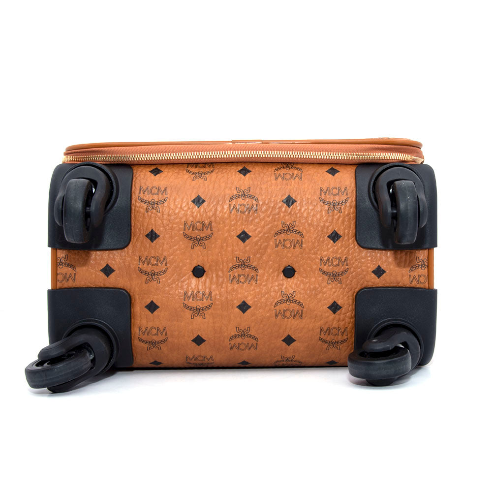 MCM Carry On Luggage Cognac Small – Blue Salon - Main Image