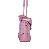 Mini Soft Berlin Mini Crossbody Bag In Visetos - Blue Salon