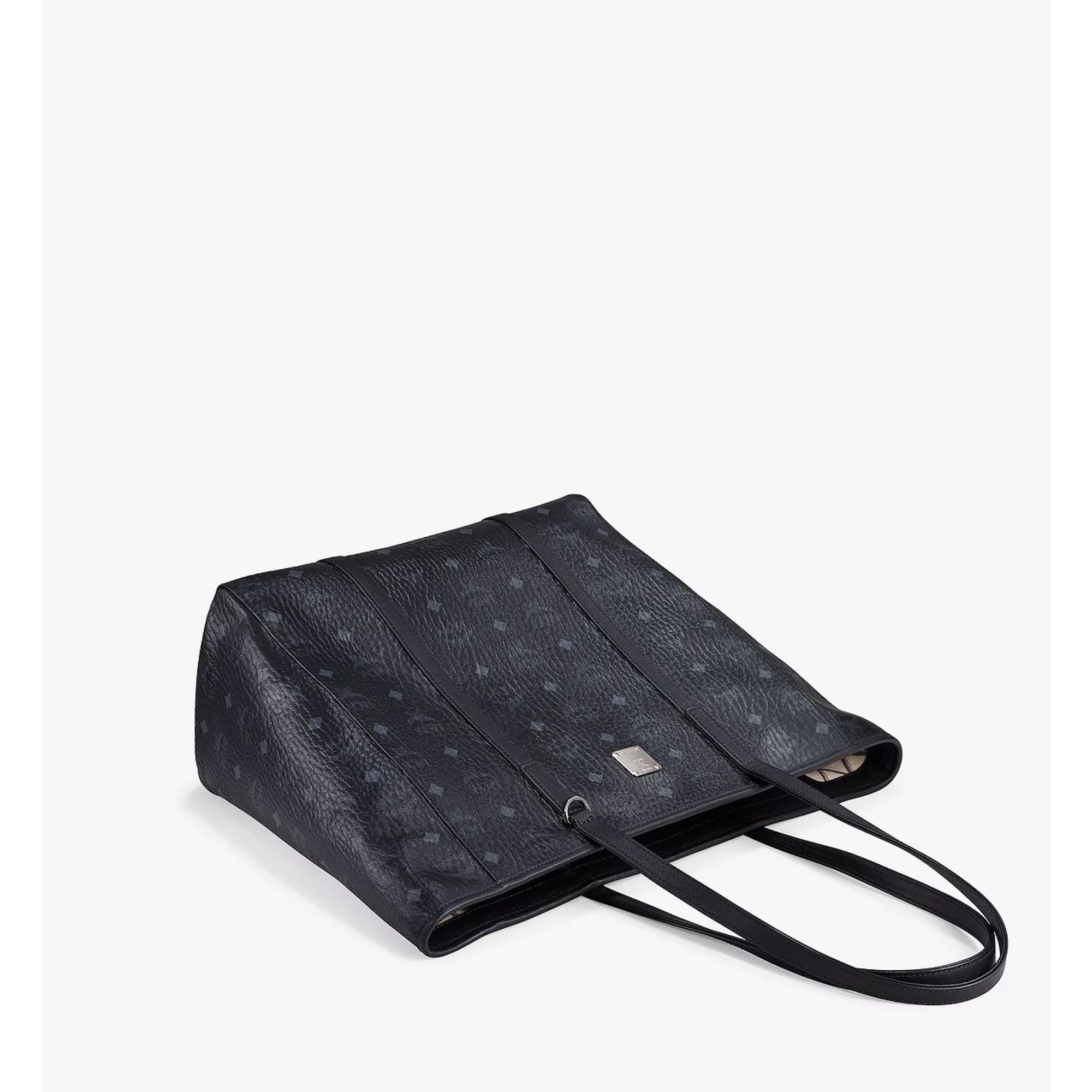 MCM Aren Top-Zip Shopper In Visetos – Blue Salon