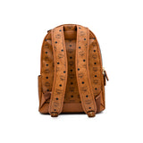 MCM Stark Visetos Backpack Bag Cognac  Small