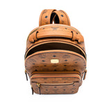 MCM Stark Visetos Backpack Bag Cognac  Mini