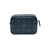 MCM Klara Visetos Crossbody Bag Black  X-Mini