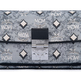 MCM Vintage Monogram Jacquard Crossbody Bag in Grey Medium