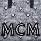 MCM Vintage Jacquard Tote Bag Grey  Large