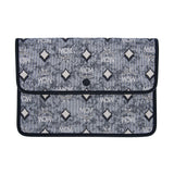 MCM Vintage Jacquard Tote Bag Grey  Large