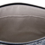 MCM Vintage Monogram Jacquard المعصم البريدي الحقيبة رمادية متوسطة