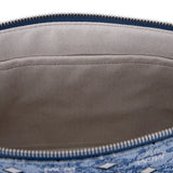 MCM Vintage Monogram Jacquard المعصم البريدي الحقيبة باللون الأزرق المتوسط