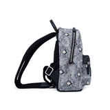 MCM Vintage Monogram Jacquard Backpack Bag Grey  Mini