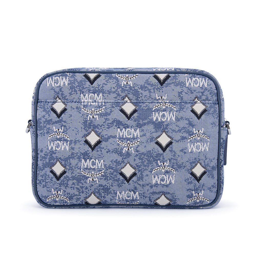 MCM Aren in Vintage Jacquard Crossbody Bag Blue Small | Bag | Crossbody Bag | GCC | Spring Festival | Women Cross-body Bags MCM Aren in Vintage Jacquard Crossbody Bag Blue Small | Bag | Crossbody Bag | GCC | Spring Festival | Women Cross-body Bags