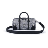MCM Aren Boston Bag in Vintage Monogram Jacquard