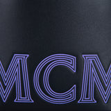 MCM Chain Leather Drawstring Bag Black  Mini