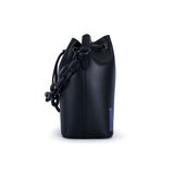 MCM Chain Leather Drawstring Bag Black  Mini