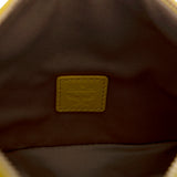 MCM Cubic Logo Leather Hobo Bag Vibrant Yellow  Mini