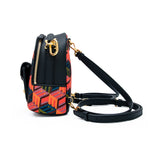 MCM Cubic Logo Jacquard Backpack Bag Multi  X-Mini