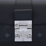 MCM Gretl Visetos Leather Crossbody Bag Black  Mini