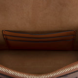 MCM Gretl Visetos Leather Crossbody Bag Cognac  Mini