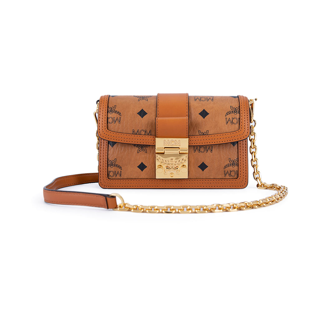 MCM Gretl Visetos Crossbody Bag Cognac Mini | Bag | Crossbody Bag | GCC | Mother's Day 22 | Spring Festival | Women Cross-body Bags MCM Gretl Visetos Crossbody Bag Cognac Mini | Bag | Crossbody Bag | GCC | Mother's Day 22 | Spring Festival | Women Cross-body Bags
