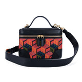 MCM Cubic Jacquard Crossbody Bag Multi  Small