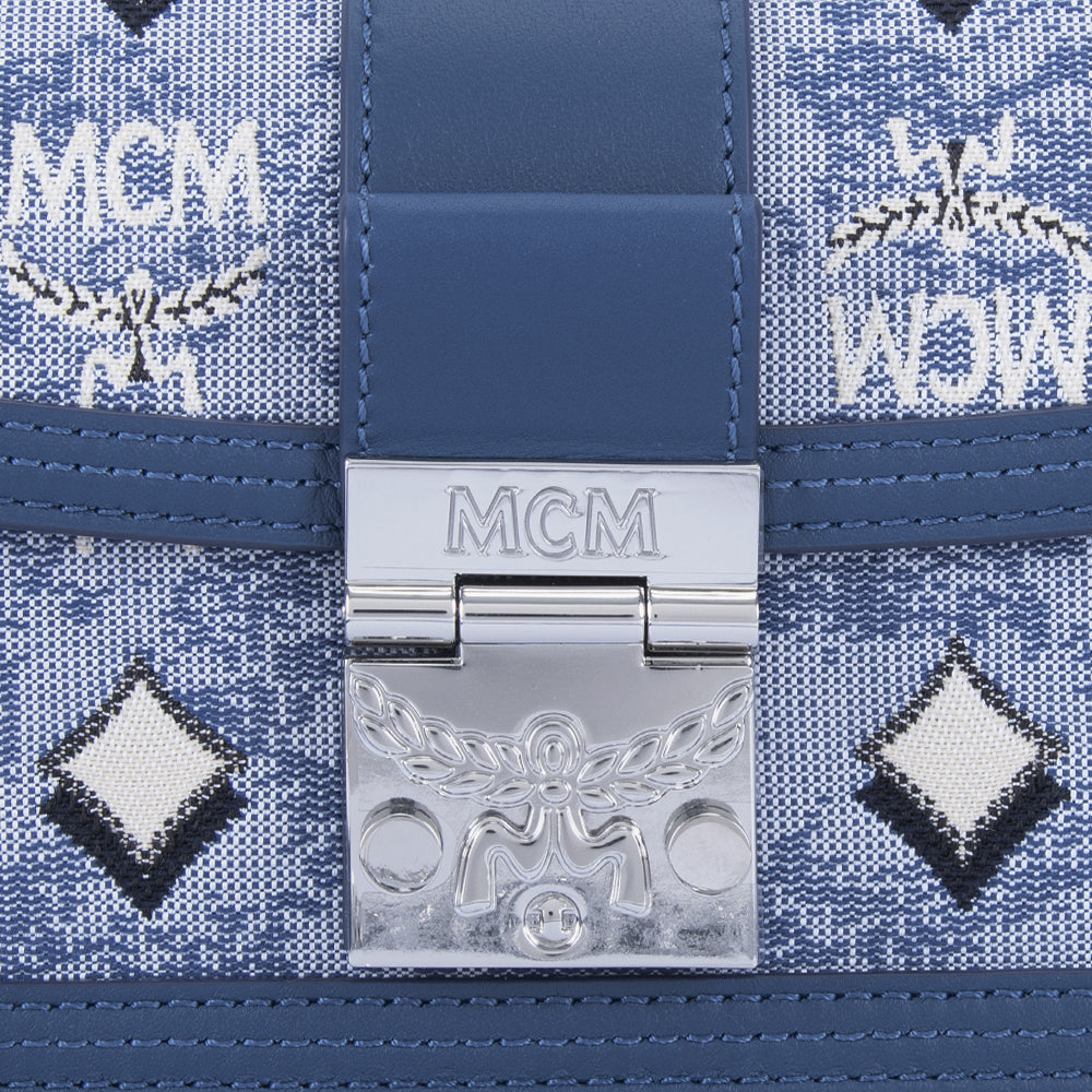 Mcm Gretl Vintage Monogram Jacquard Crossbody Mini