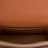 MCM Gretl Cubic Leather Crossbody Bag Cognac  Mini