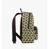 MCM Medium Stark Backpack In Cubic Monogram Nylon And Nappa Leather