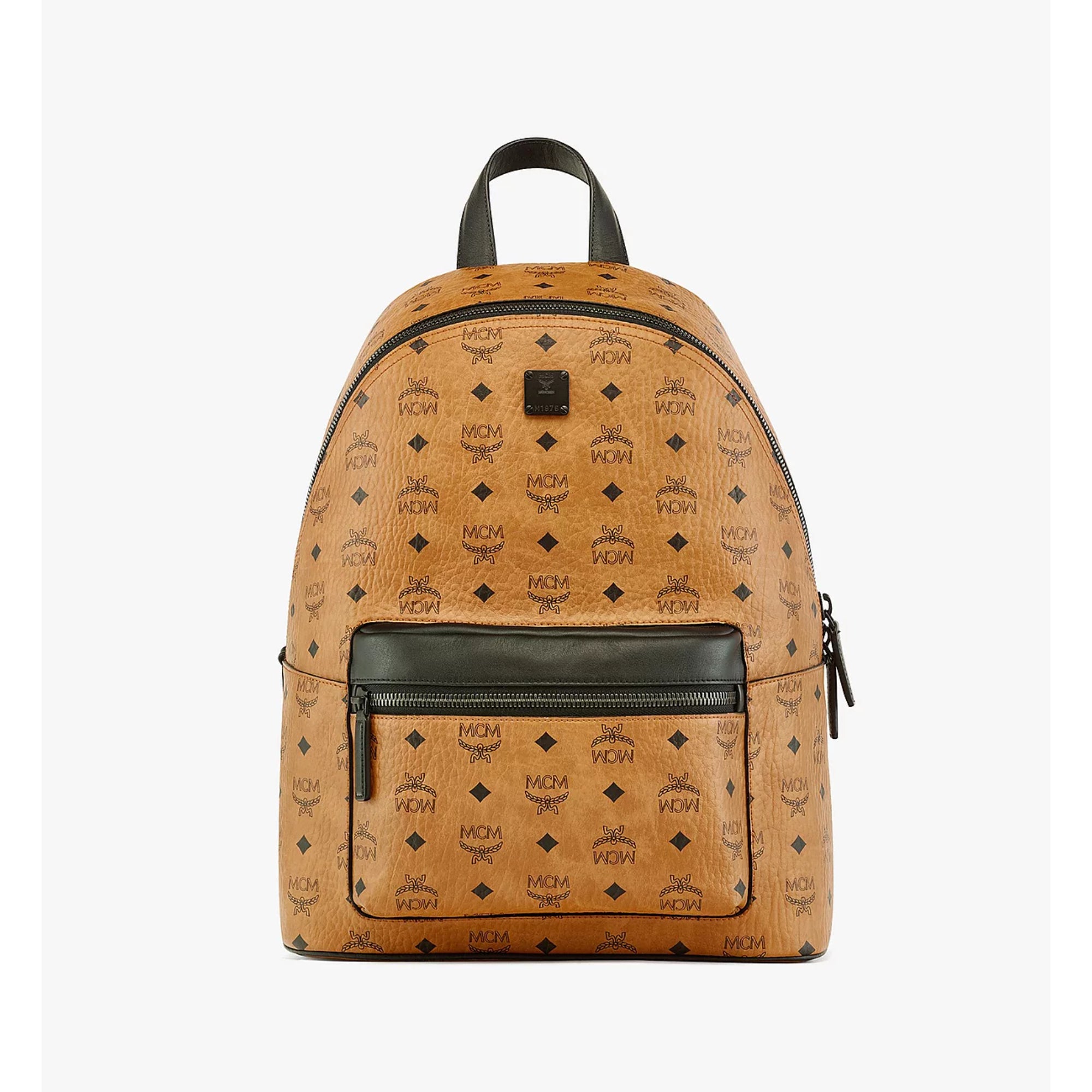 MCM Medium Stark Backpack in Visetos and Nappa Leather –