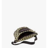 MCM Large Belt Bag In Cubic Monogram Nylon And Nappa Leather