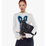 MCM Black Klara Visetos Hobo Bag