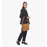 MCM Aren Hobo مصنوع من جلد منقوش عليه حرف Monogram