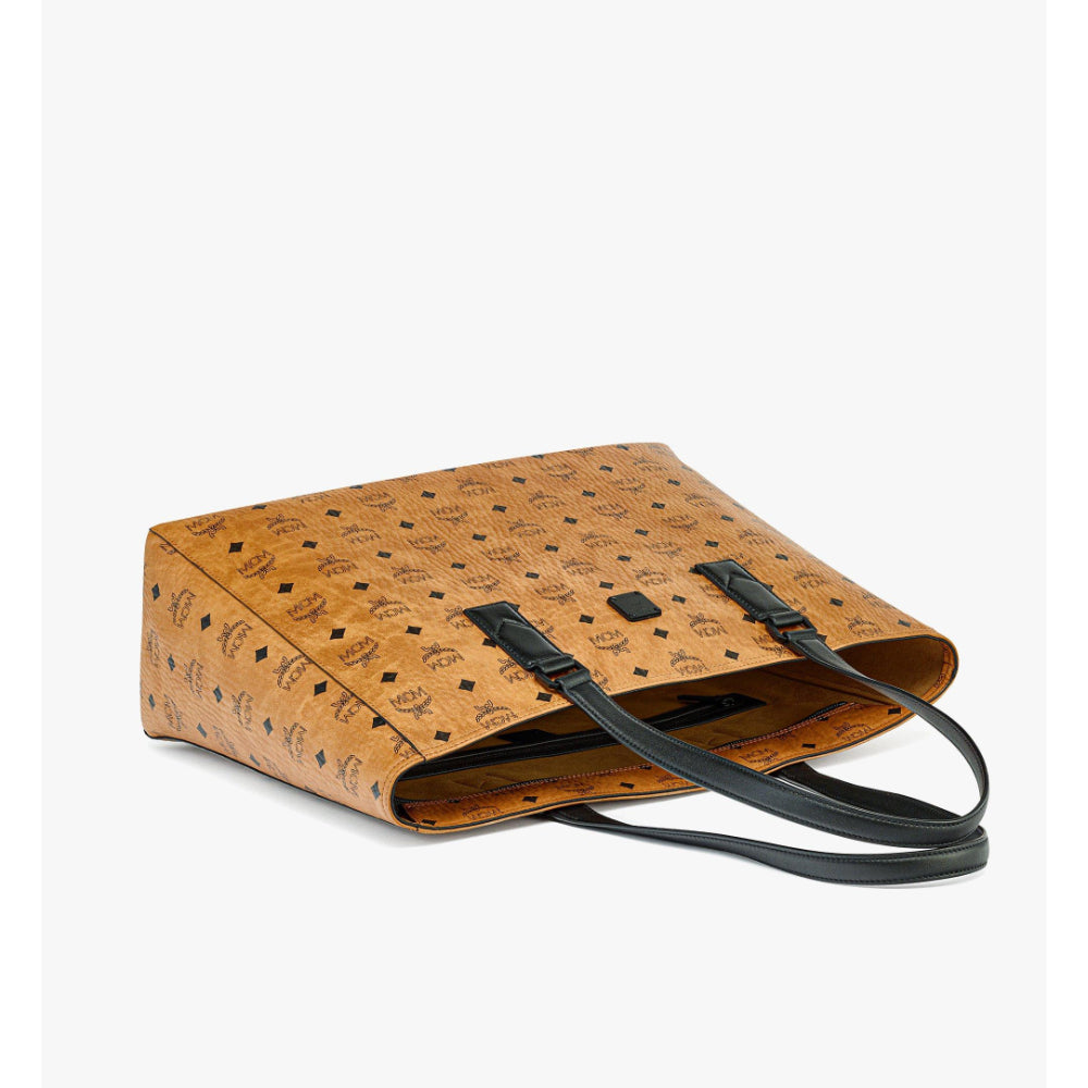 MCM Klassik Large Tote Bag in Visetos – Blue Salon