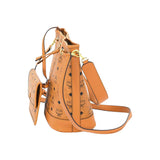 MCM Medium Dessau Visetos Drawstring Bag