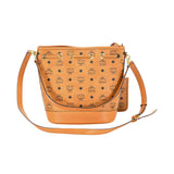 MCM Medium Dessau Visetos Drawstring Bag