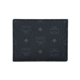 MCM Visetos Original W/Slit Pocket Card Case Wallet Black Mini