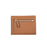 MCM Mode Mena Tri Fold Wallet Cognac Mini